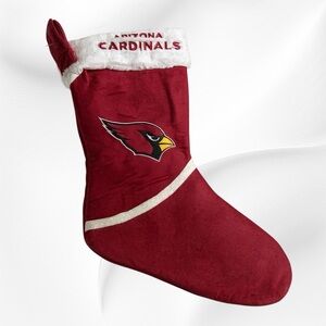 NFL Arizona Cardinals Logo Embroidered 18"‎ Red Christmas Stocking holiday